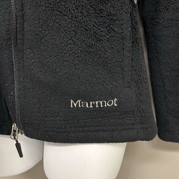 Marmot Women’s Black Full Zip Teddy Collared Long Sleeve Jacket w/ Pockets- Med - Picture 7 of 17
